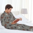 thumbnail image 6 of Kdxio Rooster Men’s Pajama Set Pajamas For Men 2 Piece PJ Set with Men Pajama Pants and Long Sleeve T-Shirt Lounge Set-Medium, 6 of 7