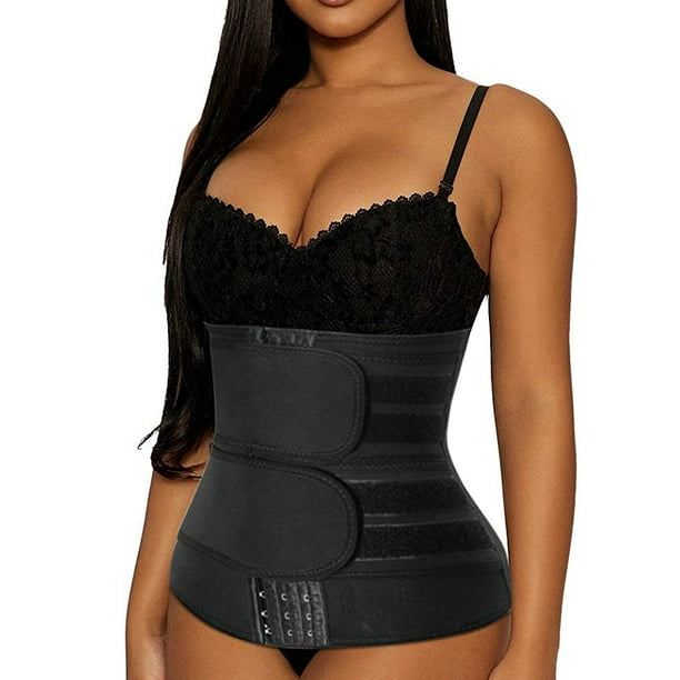 Women S Waist Trainer Corset Trimmer Belt Waist Cincher Body Shaper Slimming Sports Girdle Weight Loss Shapewear Walmart Com