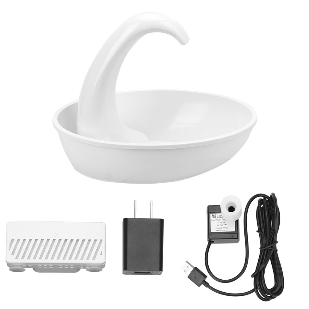 VERMON Automatic Pets Electric Water Fountain Drinking Dispenser Feeder Set for Cats