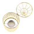 thumbnail image 4 of thinsony Electroplated Metal Birdcage Shape Tea Light Candle Holder B-Gold, 4 of 8