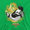 thumbnail image 2 of Kung Fu Panda Drago Po Unisex Adult Pull-Over Hoodie, Kelly Green, Small, 2 of 5