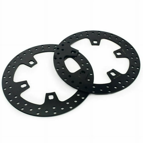 Pair Black 11.8" Enforcer Front Brake Rotors for Harley Bagger Touring FLTRX Street Glide FLHTCU