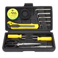 thumbnail image 1 of 13PCS Hand Tool Set Screwdriver Socket Head Wrench Electrical Tape Utility Knife Scissor Repair Kit, 1 of 8