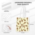 thumbnail image 4 of DouZhe Reusable Grocery Bags, Sweet Doodle Dessert Pattern Lightweight Polyester Canvas Cloth Tote Bag for Travle Gym Shopping School, 15" x 16", 4 of 7