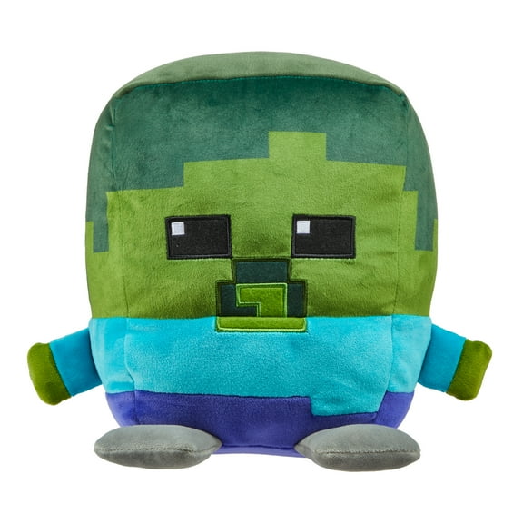 Minecraft Cuutopia Zombie Plush 10-inch Character Pillow Doll, Collectible Toy