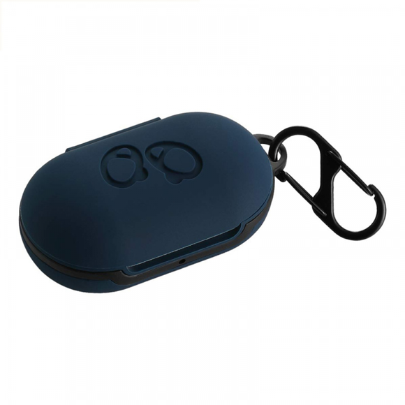 For Galaxy Buds Case, LiZHi Protective Silicone Cover for Galaxy Buds Plus Case with Carabiner Keychain, Samsung Galaxy Earbuds Accessory, Hot Pink (midnight blue)