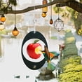 thumbnail image 3 of Hummingbird Fruit Feeder Outdoor Art Black Hanging Bird Feeder Wooden Garden Oval Wild Bird Feeder for Bird Watching, 3 of 5