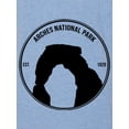 thumbnail image 3 of Gravity Outdoor Co. Arches National Park Mens T-Shirt - Athletic Blue - M, 3 of 3
