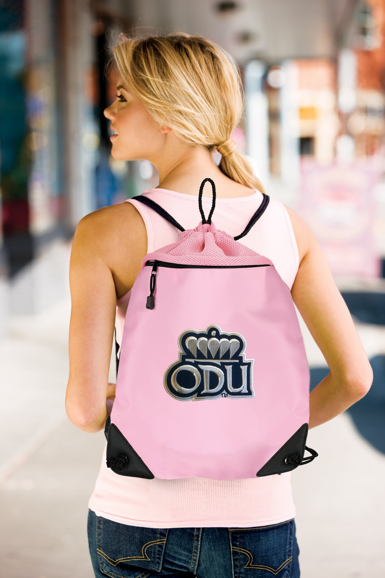 Broad Bay ODU Drawstring Bag Old Dominion University Cinch Pack Backpack Unique MESH & Microfiber 