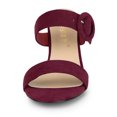 thumbnail image 2 of BLISSFUL STEP Women's Buckle Stiletto Heels Slide Sandals, 2 of 6