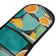 thumbnail image 4 of Yayeee Double Oven Mitt Kitchen Heat Resistant Baking 35" x7" Quilted Glove, Orange Glasses, 4 of 6