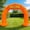 Orange, variant on Wellcomer 10Ft Half-circle Inflatable Event Arch with Built-in Blower - Orange Color