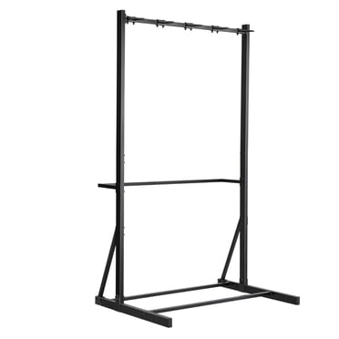 Dranite Bicycle Organizer Rack Freestanding, Holds 5 Bikes, Standing Garage Storage Solution