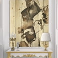 thumbnail image 2 of Designart 'Abstract Gold Glam Squares II' Modern & Contemporary Print on Natural Pine Wood, 2 of 3