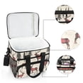 thumbnail image 6 of FORMRS Insulated Cooler Bag 24 Cans Capacity Soft Leakproof Lunch Box with Side Pockets, Plaid Deer, 6 of 7