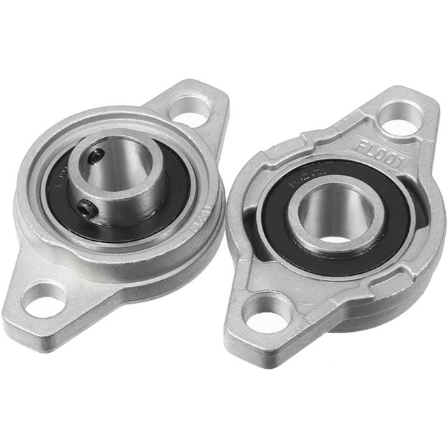 8Pcs KFL001 12mm Alliage de Zinc Auto-Alignement Oreiller Bloc Bride Roulement Rhombique Palier Logement