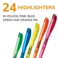thumbnail image 3 of BIC Brite Liner Highlighters, Chisel Tip, 24-Count Pack of Assorted Colors, 3 of 9