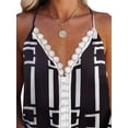 thumbnail image 4 of YAGHYAGH Womens Spaghetti Strap V Neck Printed Camisole Blouse Tank Top, 4 of 4