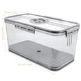 thumbnail image 2 of Minkissy Large Capacity Bread Box Kitchen Storage Grey Minimalist for Kitchen Counter 1Set, 2 of 8