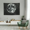 thumbnail image 2 of COMIO  Moon Starry Night Tapestry for Bedroom Aesthetic Black and White Tapestry Wall Hanging Space Galaxy Stars Wall Covering Decor Tapestries for Living Room Dorm, 2 of 7
