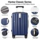thumbnail image 3 of Luggage Hanke de 24 pulgadas con ruedas giratorias, policarbonato, carcasa rígida, cierre TSA, 3 of 9