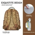 thumbnail image 5 of Patchwork Paisley Backpack – Eclectic Paisley Gift for Unique Style, Waterproof Bookbag with Mixed Patterns, One-of-a-Kind Design, 5 of 6