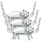thumbnail image 2 of Collar con Dije de Gato High Monaco Gris MXTNG-003, 2 of 2