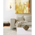 thumbnail image 2 of Z-Lite Ella Transitional Steel Wall Sconce in Polished Nickel and White, 2 of 6