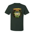 thumbnail image 2 of Wild Bobby, Vintage Surf Shop Beach Sun Sand Surf Palms Paradise Pop Culture Men's Graphic T-Shirt, Forest Green, 4XL, 2 of 3