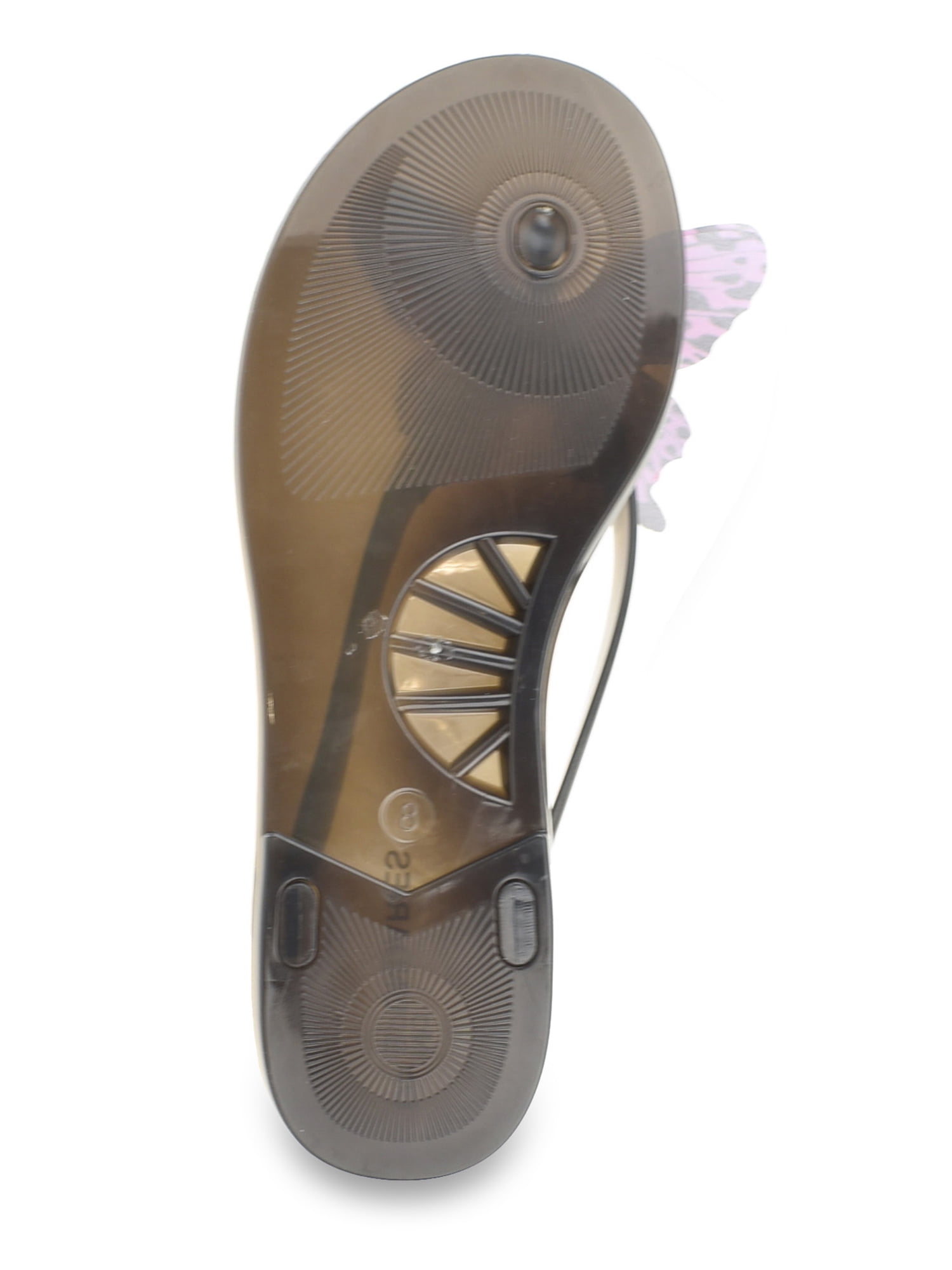 No Boundaries Butterly Applique Jelly Sandal
