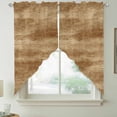 thumbnail image 5 of Retro Brown Wood Grain Swag Valances for Windows 2 Pack Rustic Board Texture Country Style Swag Kitchen Curtains 36 Inches Long Rod Pocket Short Window Treatment for Kitchen Bathroom 28"x36", 5 of 9