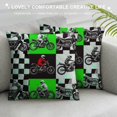thumbnail image 3 of Orinice Checkered Pattern Graphic Decorative Pillow Cover for Home Living Room Sofa, Zipper Closure 1PC 12x12in, 3 of 5