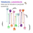 thumbnail image 5 of Manitas Pegajosas Amazaque Juguetes Divertidos Elásticas y Viscosas se Pegan en Superficies verde Unitalla Kit con 24 piezas, 5 of 5