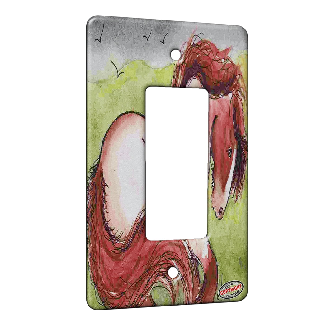 Art Plates 'We Can Do It' Toggle Switch Plate - 1 Gang, Metal, High Gloss, Made In USA, 4.5x2.75 Inches