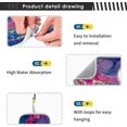 thumbnail image 3 of Colorful Fluid Marbling Sink Splash Guard for Faucet 2 Packs Faucet Absorbent Mats, Golden Streaks Faucet Handle Drip Catcher Quickly Drying Mat for Kitchen Counter Bathroom RV, 23.6"x5.5", 3 of 7
