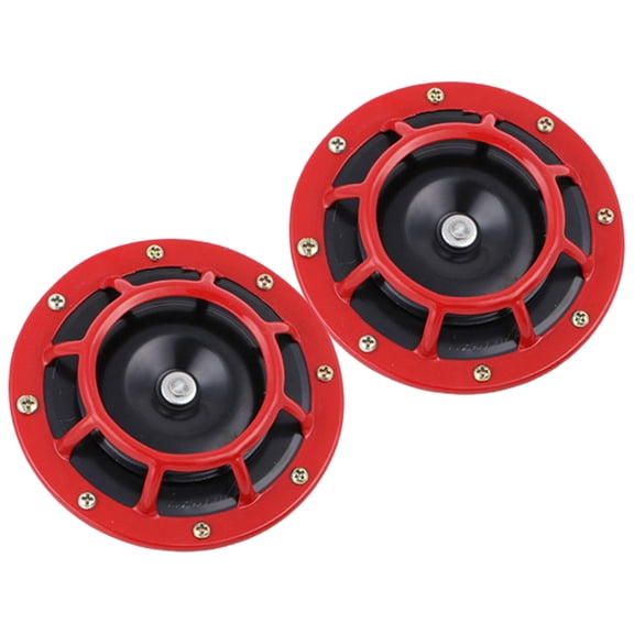 LOLIPPYY Loud Air Horn Car Horn Replacement 2Pcs Red