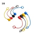 thumbnail image 1 of 4 Pairs Hydraulic Quick Coupler Male Dust Cap And Female Plug Cover Pvc Rubber, 1 of 8