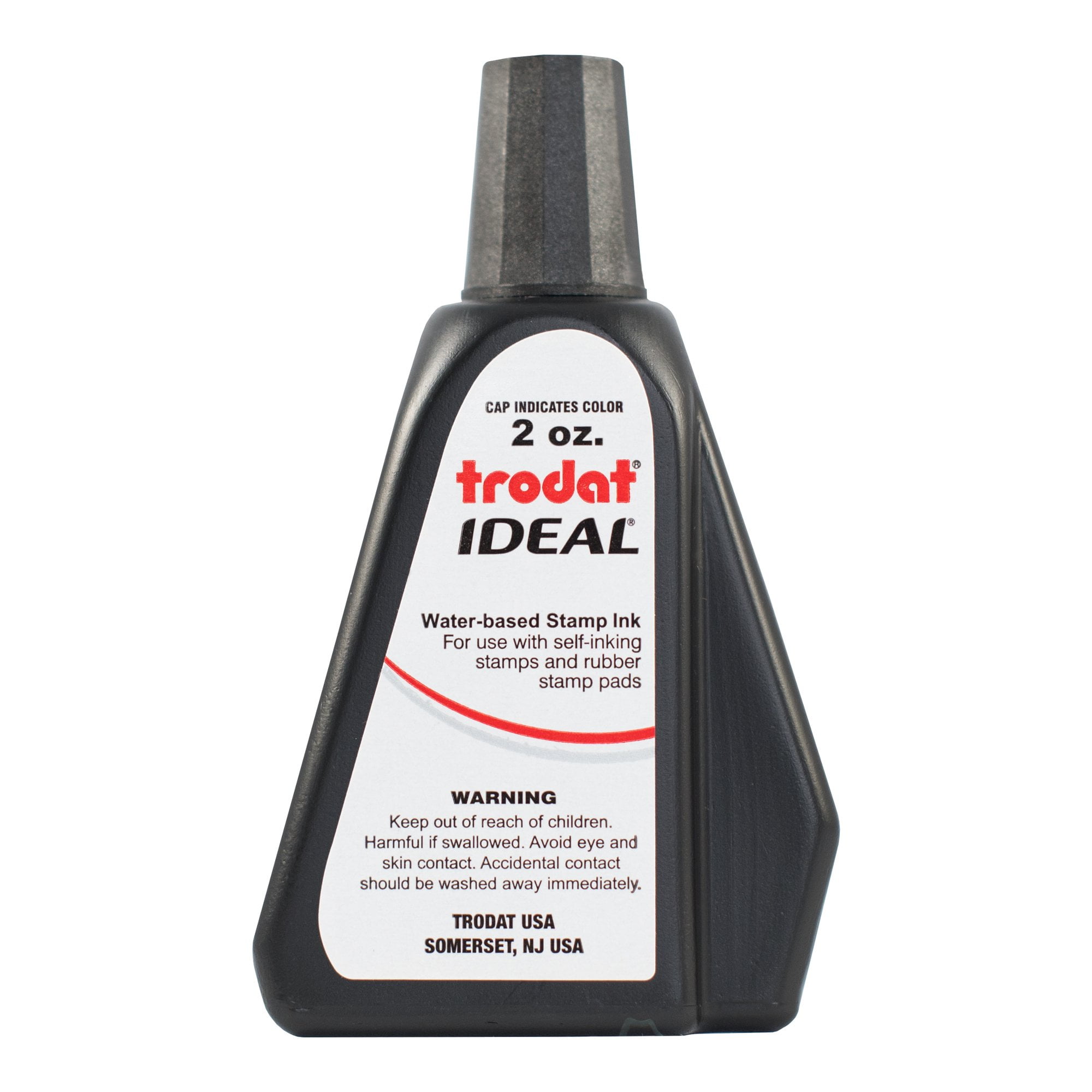 Trodat 52734 Ideal Premium Replacement Ink for Use with Most Self Inking and Rubber Stamp Pads, 2 oz., Black by