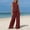 Suit-585Wine, variant on Gamivast 2 Piece Outfits for Women Summer Linen Texture Asymmetric Tank Top & Wide Leg Pants Sets Casual Beach Vacation Wear Lounge Set Flowy