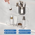 thumbnail image 3 of 2 Pack Acrylic Shower Caddy,9.45" x 3.54" Clear Self Adhesive Shelves,Wall Mount Organizer with Adhesive Tape,No Drilling,Storage Shelf for Home Bathroom Kitchen Hotel By HXRH, 3 of 7