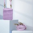 thumbnail image 4 of ELEHOLD Case for Samsung Galaxy Z Flip 6, Shockproof Faux Leather Wallet Phone Case with Shoulder Strap,Purple, 4 of 8