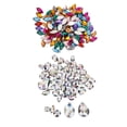 thumbnail image 1 of 150pcs de Acrílico de Flatback Adornos Bricolaje Decoración Boda Artesanía Sunnimix Botones de diamantes de imitación de cristal, 1 of 8