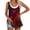 Red, variant on Aoochasliy Tank Tops for Women Women Fashion Casual Summer Round Neck Loose Sleeveless Vest Top