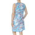 thumbnail image 2 of BAR III $79 Womens New 1592 White Printed V Neck Sleeveless Shift Dress S B+B, 2 of 2