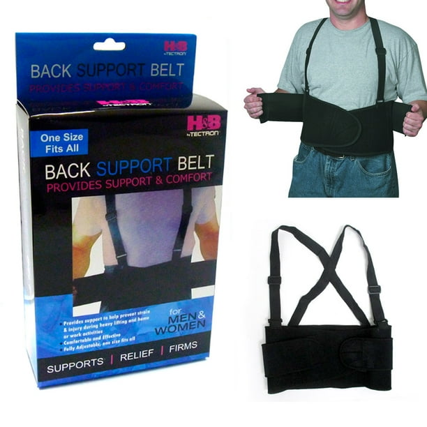 1 Back Support Brace Work Belt Adjustable Waist Lumbar Heavy Lift