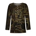 thumbnail image 5 of Long Sleeve Shirts For Women Halloween Pattern Print Graphic Tees Blouses Casual Plus Size Basic Tops Pullover, 5 of 5