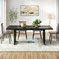 thumbnail image 4 of Tribesigns Dining Table Seats 4-6, 63 in. Kitchen Table Dinner Table with Heavy Duty Metal Frame, Large Executive Desk Computer Desk for Home Office, 4 of 7
