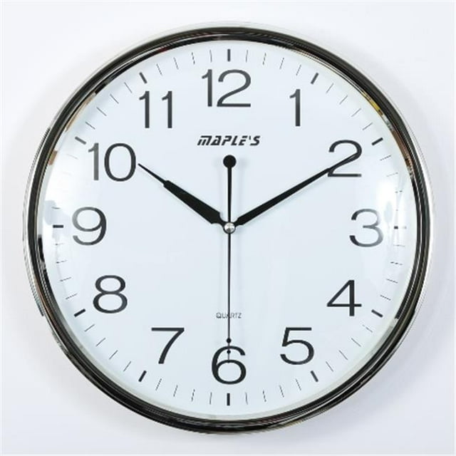 Maples Clock PW8116 13 Pouces en Plastique Horloge Murale