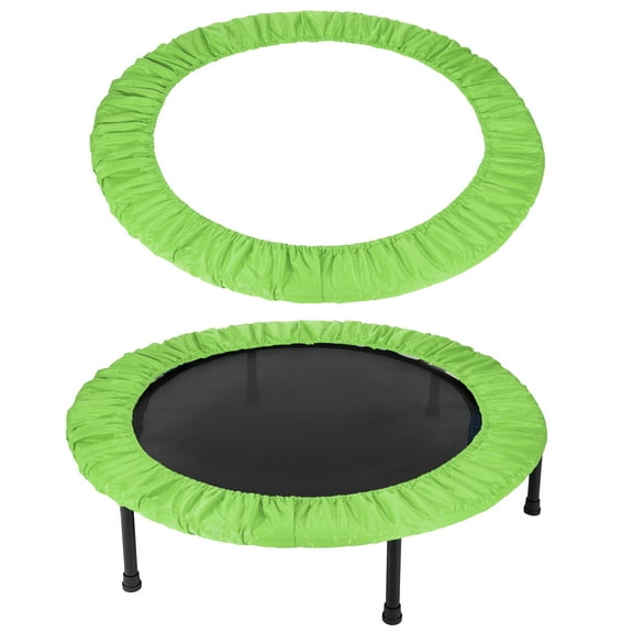 Uxcell Trampolines Spring Cover, Round Small Replacement Cover 6 Holes for Indoor Home Fitness 38 Inch & Green