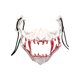 thumbnail image 1 of Máscara de terror TBKOMH decoración facial de Halloween máscara de resina de calavera de media cara, 1 of 2